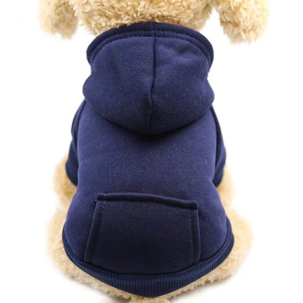 

Pet Hoodie Warm Coat Navy Xxl Autumn Winter Dog Clothes Comfortable Wear Warm Outfit for Cold Weather Dog Autumn Winter Clothes