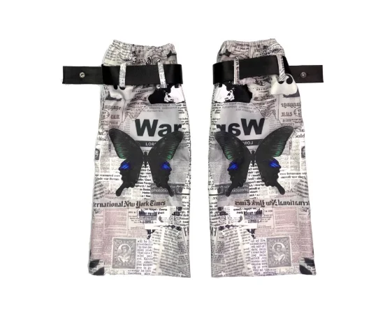 Японские Harajuku оригинальные субкультуры в стиле панк с бабочкой до колена, милые гетры Kawaii для девочек, черные носки