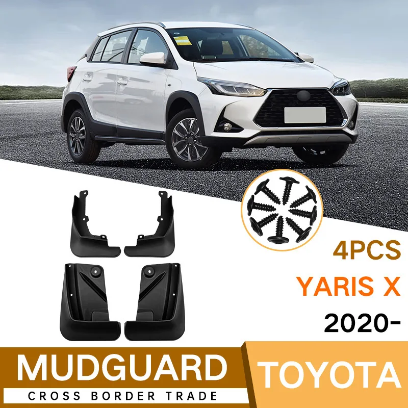 For Toyota Yaris X 2020-2023 fender skin front and rear auto parts 4runner accessories fender flares mud flaps