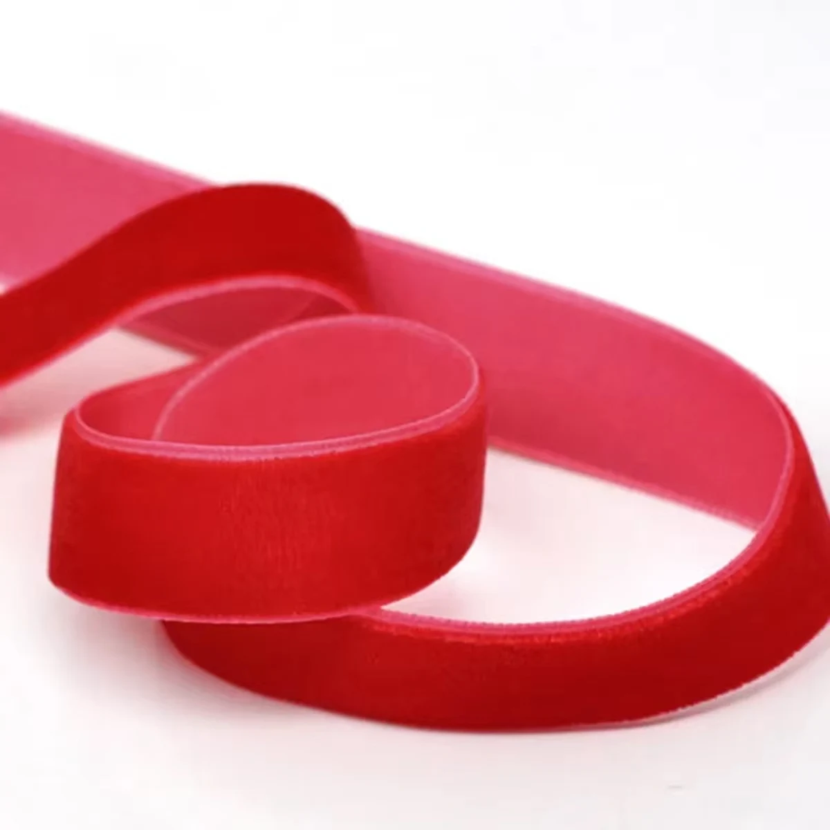 

Red Velvet Ribbon Ruban 5/8" Wedding Decoration DIY Jewelry Craft Scrapbook Making 5x25Yards