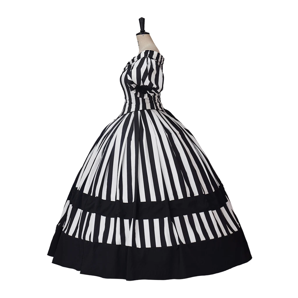 black and white masquerade dress The Amira main image 0