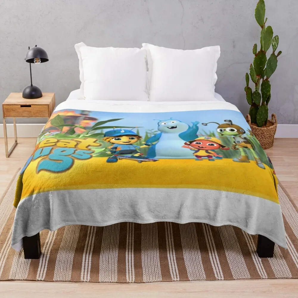 

Beat Bugs Throw Blanket Beach Large Luxury Brand Sleeping Bag Blankets