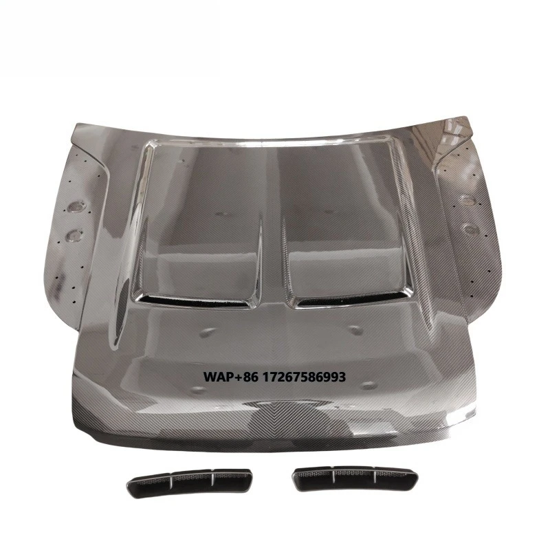 

Defender Carbon Bonnet Fit for Defender 110 and 90 From 2020-2023 Year DRY Carbon Fiber Engine Hood With Vents for Defender Hood