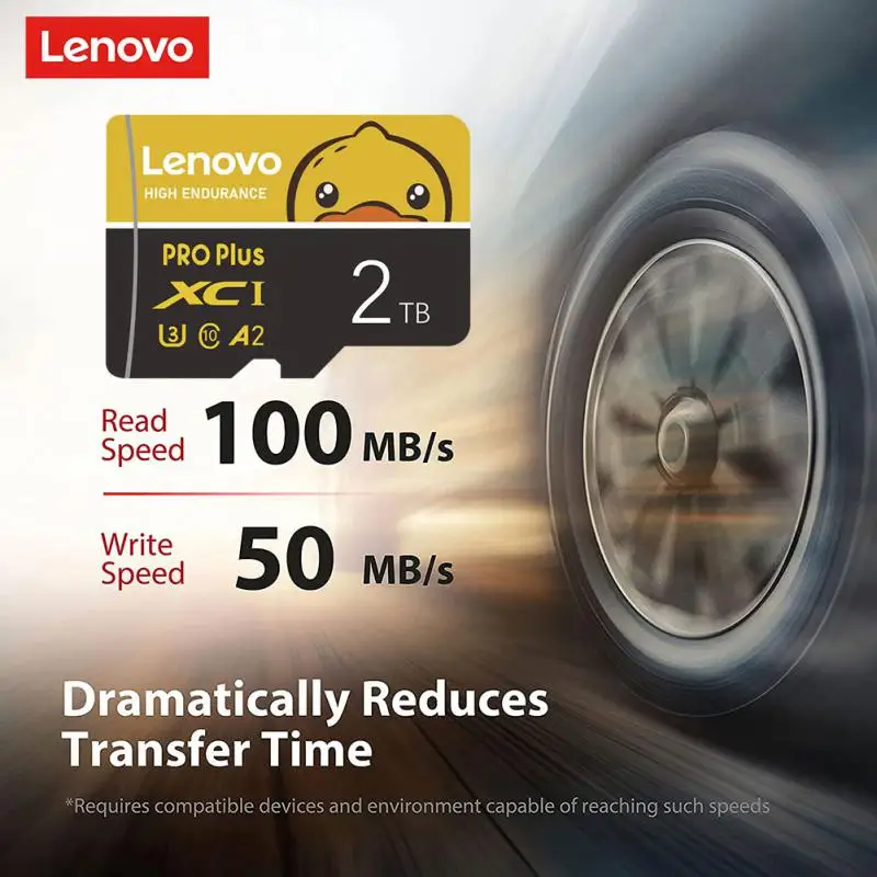 100% Original Lenovo 2TB Cartão De Memória 1TB Memory A2 Cards High-speed Transmission Memory Flash Card With Adapter For Drone