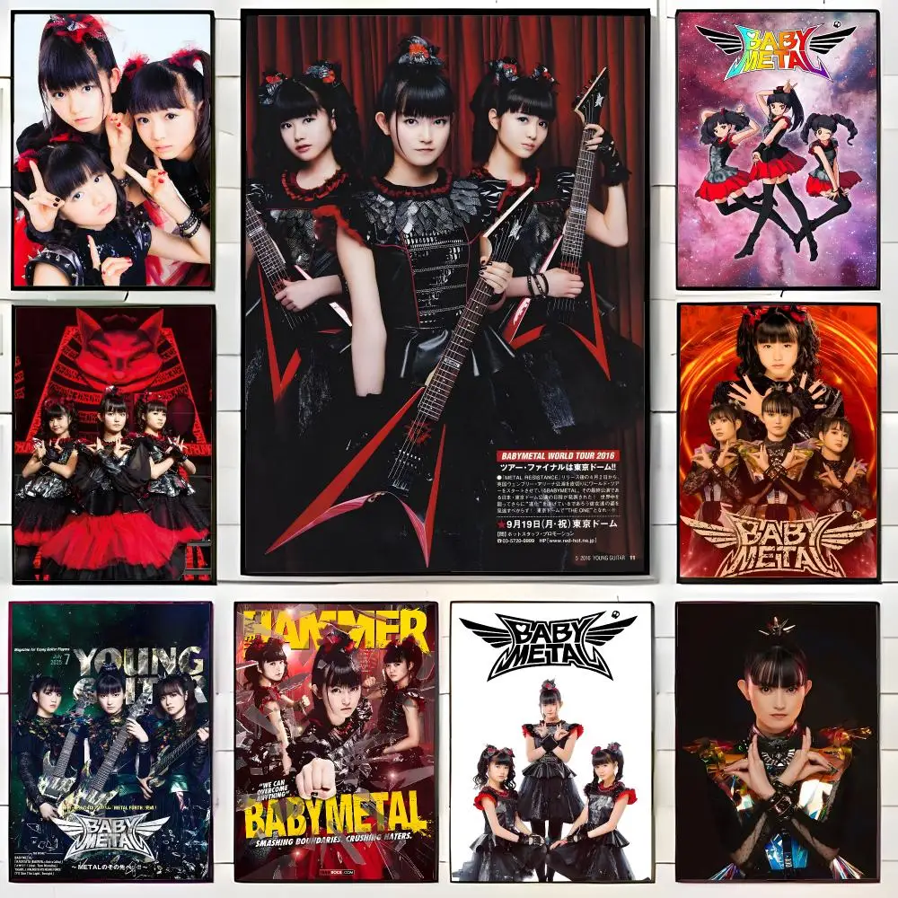 Heavy Metal Band B-BABYMETAL Poster Wall Art Print Decorative Mural Home Decor Gift Unframed