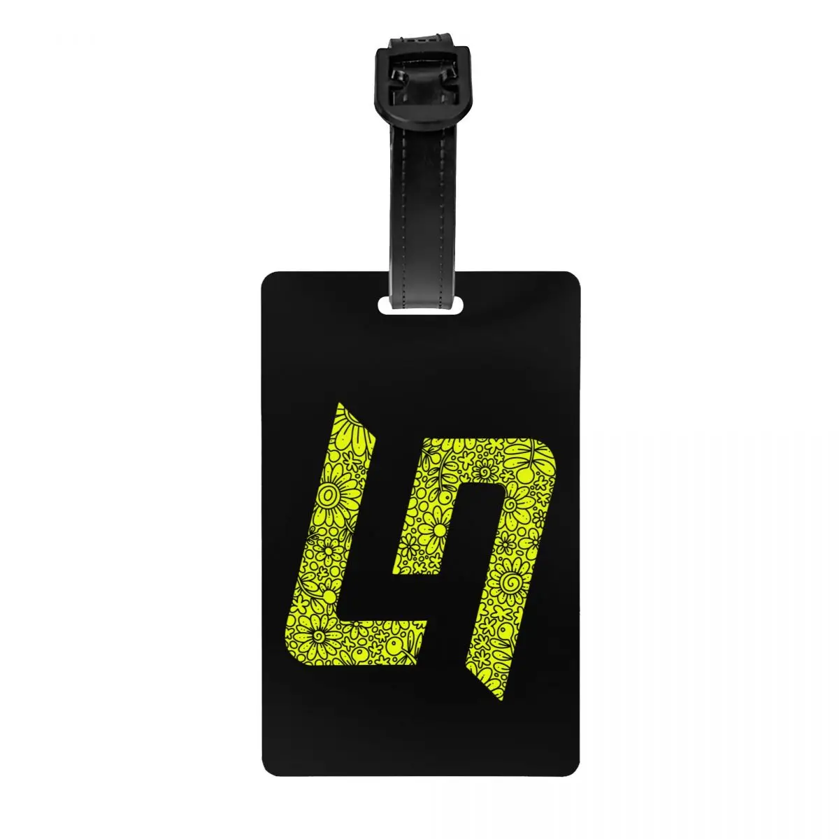 Custom L-Lando Norris Luggage Tag With Name Card Motorcycle Racing Privacy Cover ID Label for Travel Bag Suitcase