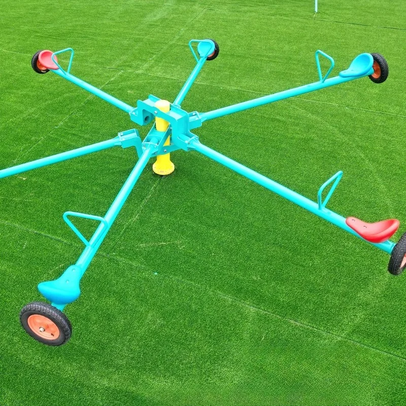 Hot Sale Outdoor Fun Games Rotating Chair Unpowered Seesaw Amusement Park Amusement Park Equipment
