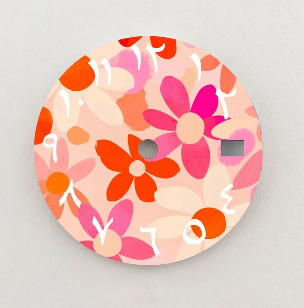 NH35 Dial 28.5mm Dial Creative Flowers Series Arabic Numeral Dial NH36 Dial High-Quality Dial Fit NH35/36 Movement Custom LOGO