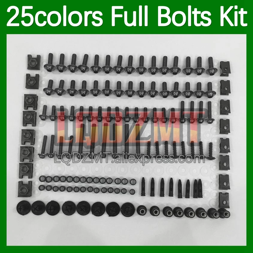 268pcs Body Bolt Full Screws Kit For SUZUKI GSXR 1300 1300CC GSXR1300 Hayabusa 08 09 10 2011 2012 2013 Fairing Bolts screw Nut