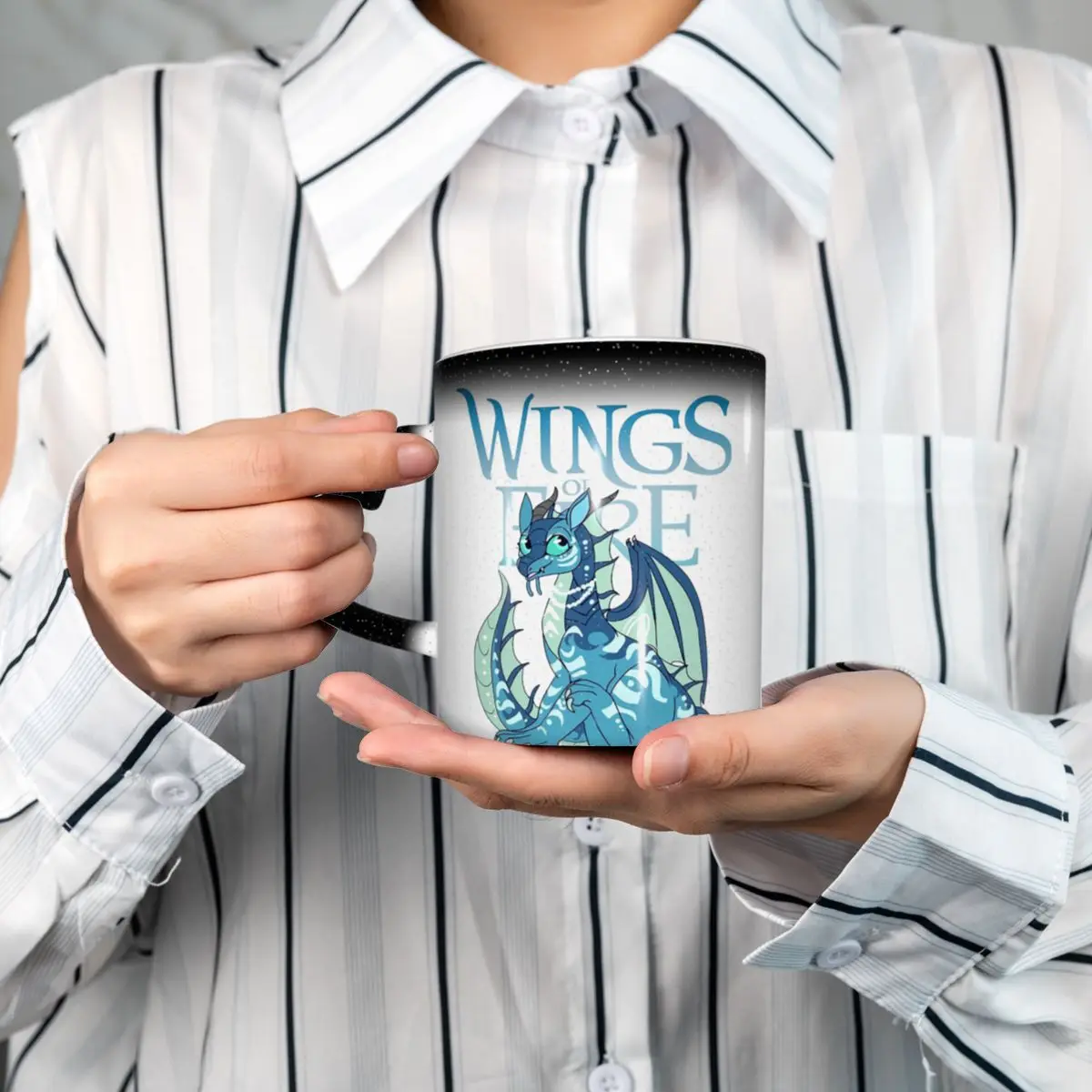 Glory Fantasy Rainwing Wings Of Fire Mug Funny Ceramic Coffee Cups Tea Mugs Milk Cup Drinkware Gift for Friends