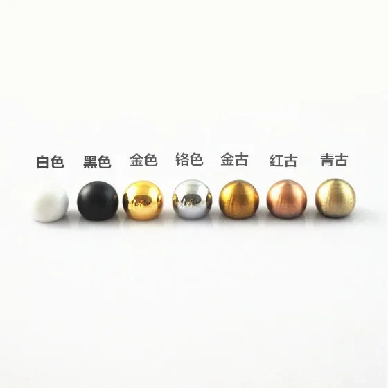 M10 Female Tooth Metal Bald Cap Yuan Ball Round Cap Decorative Ball Nut Cap DIY Accessories