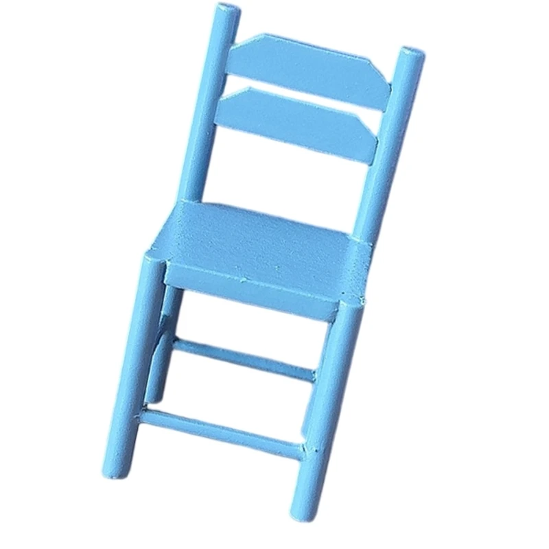 1/12 Nhà Búp Bê Ghế Nội Thất Gỗ Nhà Bếp Thu Nhỏ Cảnh Màn Hình Phụ Kiện 15UB