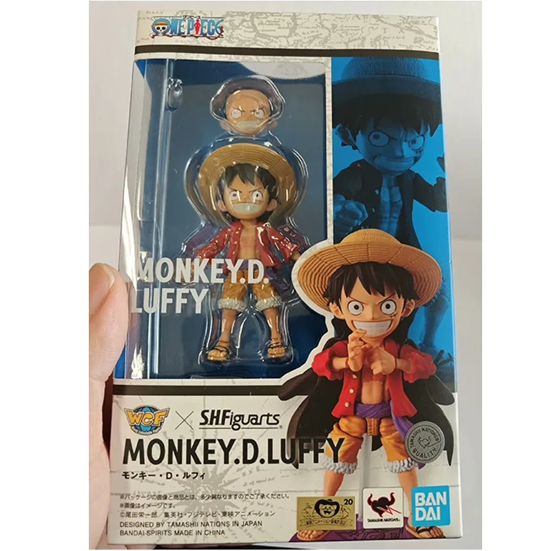 Bandai Genuine One Piece WCF × S.H.Figuarts MONKEY.D.LUFFY(Tamashii Web Shop Ver.)Anime Action Figure Collectible Model Toy Gift