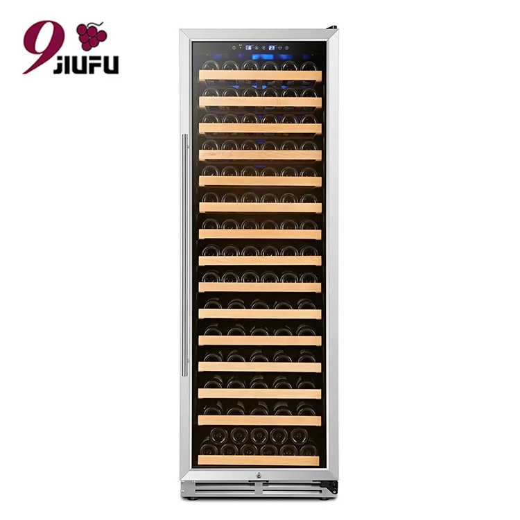 24 Inch, 165 Bottles Wine Refrigerator, Freestanding Wine Fridge with Intelligent Temperature Memory Wine Cooler