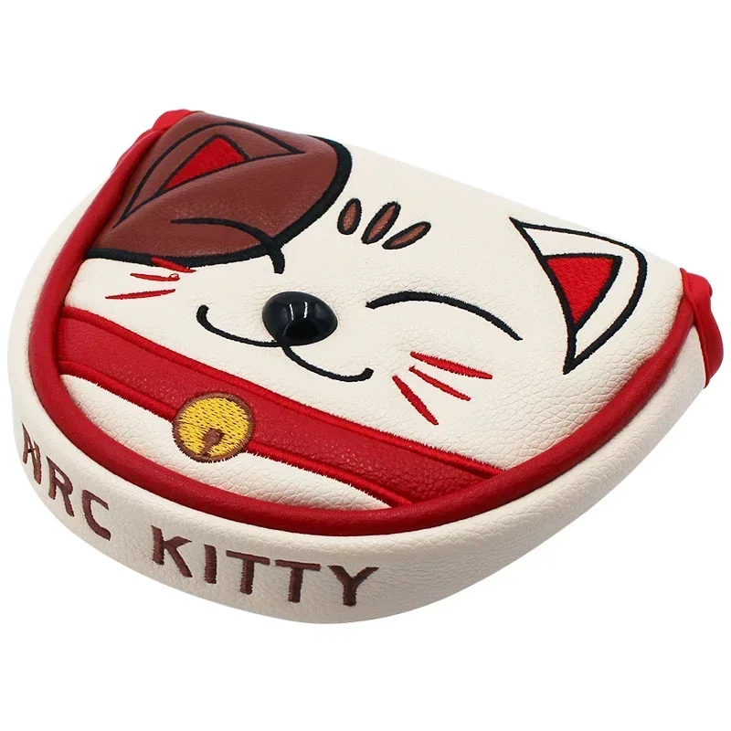 Golf Putter Cover Cute Kitty Golf Headcover for Blade Mallet Putter Magnetic Closure Golf Club Head Protector Drop Ship