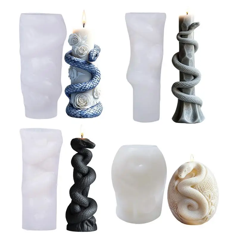 Silicone Candle Making Molds Flexible Resin Casting Mould Epoxy Molds Dishwasher Safe Ornament Mould Candle Making Tool