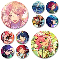 Tsukinaga Leo Sakuma Ritsu Narukami Arashi Tsumugi Aoba Cute Brooch Pins Cosplay Game Badge for Clothes Hat Jewelry Accessories
