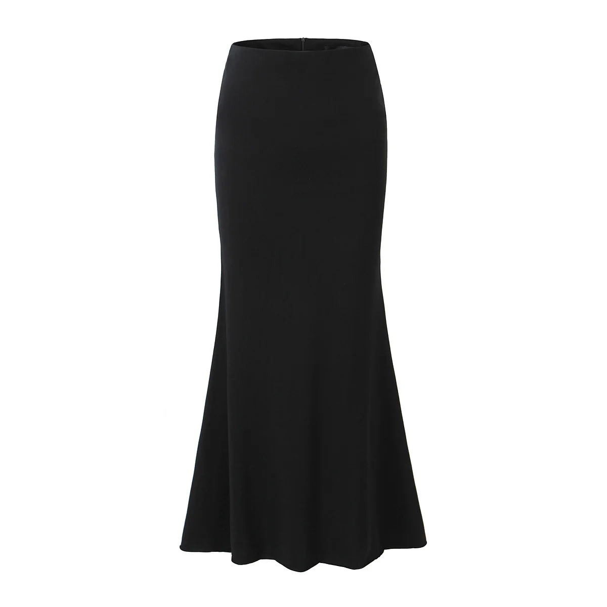 Vrouwen Stretch Strakke Pakket Heupen Maxi Lange Zeemeermin Rok Grijze Sexy Rug Rits Lage Taille Breien Katoenen Fishtail Rok Retro