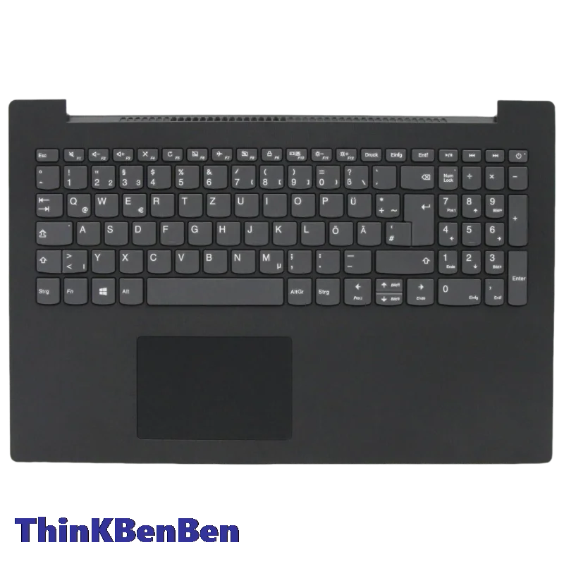 DE German Keyboard With Black Upper Case Palmrest Shell Cover For Lenovo 330C 130 15IKB 15AST Laptop 5CB0R34419