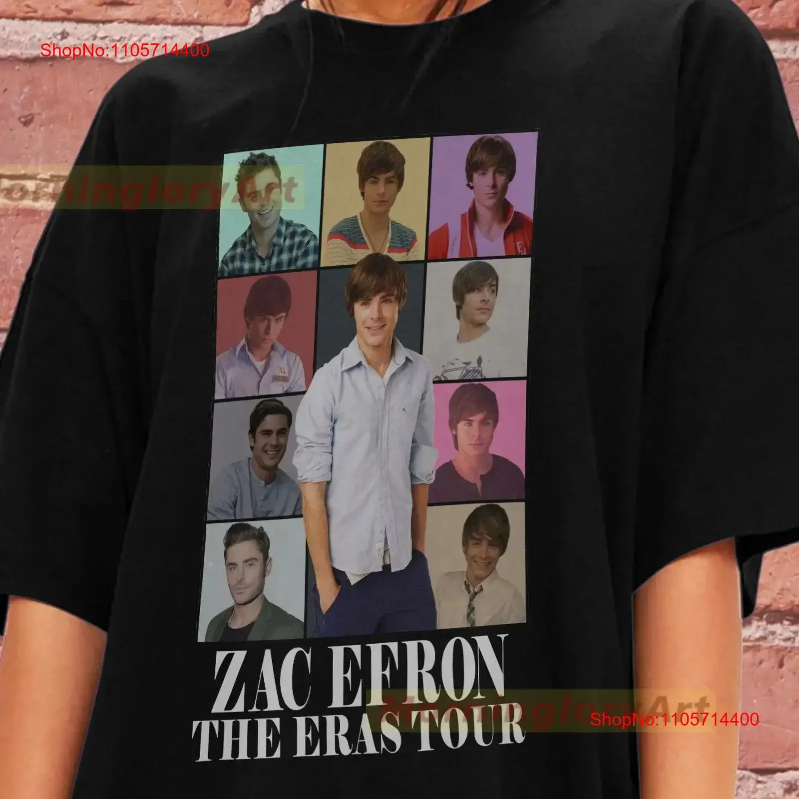 Zac Efron Tour T Shirt SweaT Sweater Cotton Clothing vintage Washed Soft graphic fashion Top For Everyday Wear Slightly