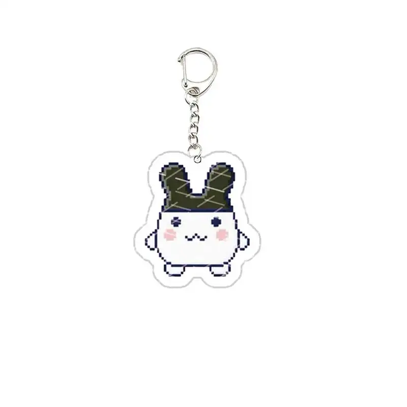GoGo Tamagotchi Keychain Acrylic Tamagotchi Mametchi Kuchipatchi Mimitchi  Pendant Keyring Key chain Key Ring Fans Gift
