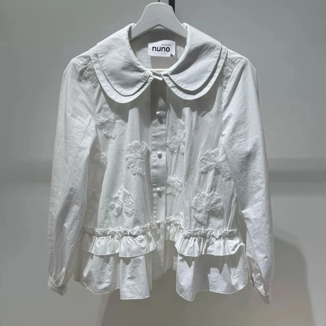 

Kirikomi Home 2026 New Knot Embroidered Shirt Loose Fit Long Sleeve Women's Casual Style Breathable Comfortable Fabric