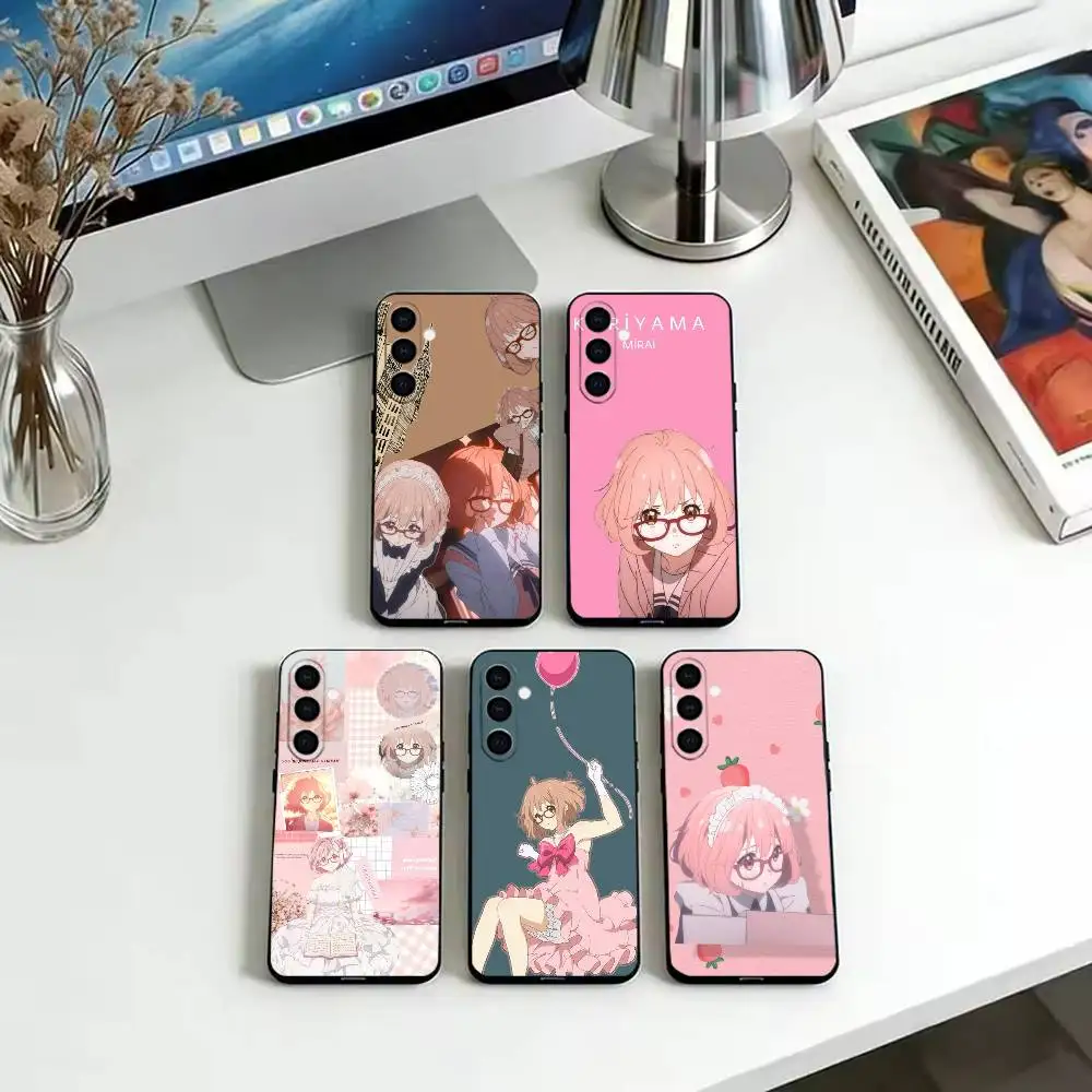 K-Kuriyama Mirai Cute  Phone Case Black Silicone Soft For Samsung Galaxy A73,A72,A71,A70,A53,A52,A51