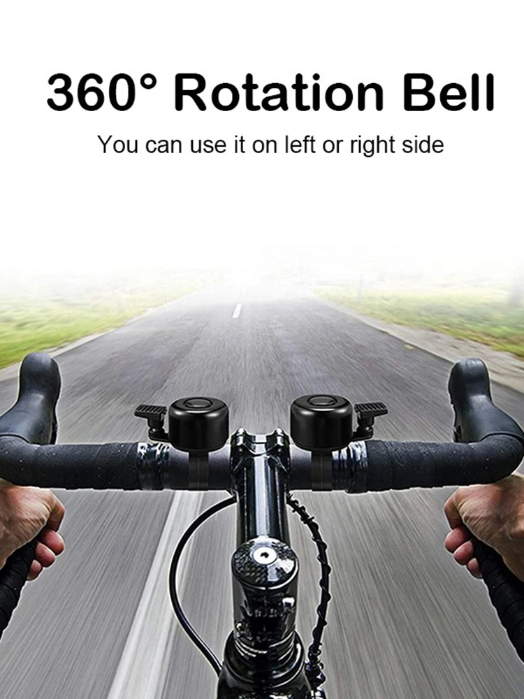 AliExpress Aluminum Alloy Compass Bicycle Bell Loud Sound Bike Handlebar Metal Ring Environmental Cycling Horn Riding Equipment Decoration