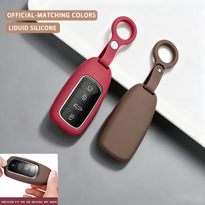 Silicone Car Key Case Cover for Chery Omoda 5 9 C5 Jaecoo 7 J7 J8 Phev 2025 2026 2024 Tiggo 7 8 Pro Arrizo 5 Car Accessories