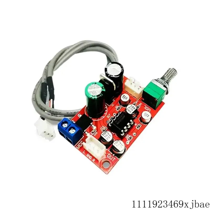 

AC/DC AD828 Dynamic Microphone Stereo Preamp Power Amplifier Preamplifier Board With Volume Control