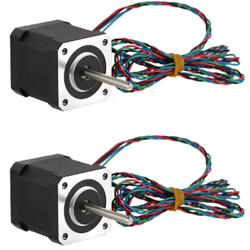 

【Today-Only!】2PCS LDO Super Motor 42STH48-2804AH(40R) Nema 17 Stepper Motor Long Shaft Mounts For 3D Printer Parts