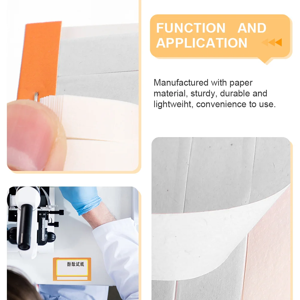 

6Pcs Phenothalin Paper PH Test Strips Physics Teaching Aid Set Chemistry Experiment Supplies Universal Indicator Paper Alkaline