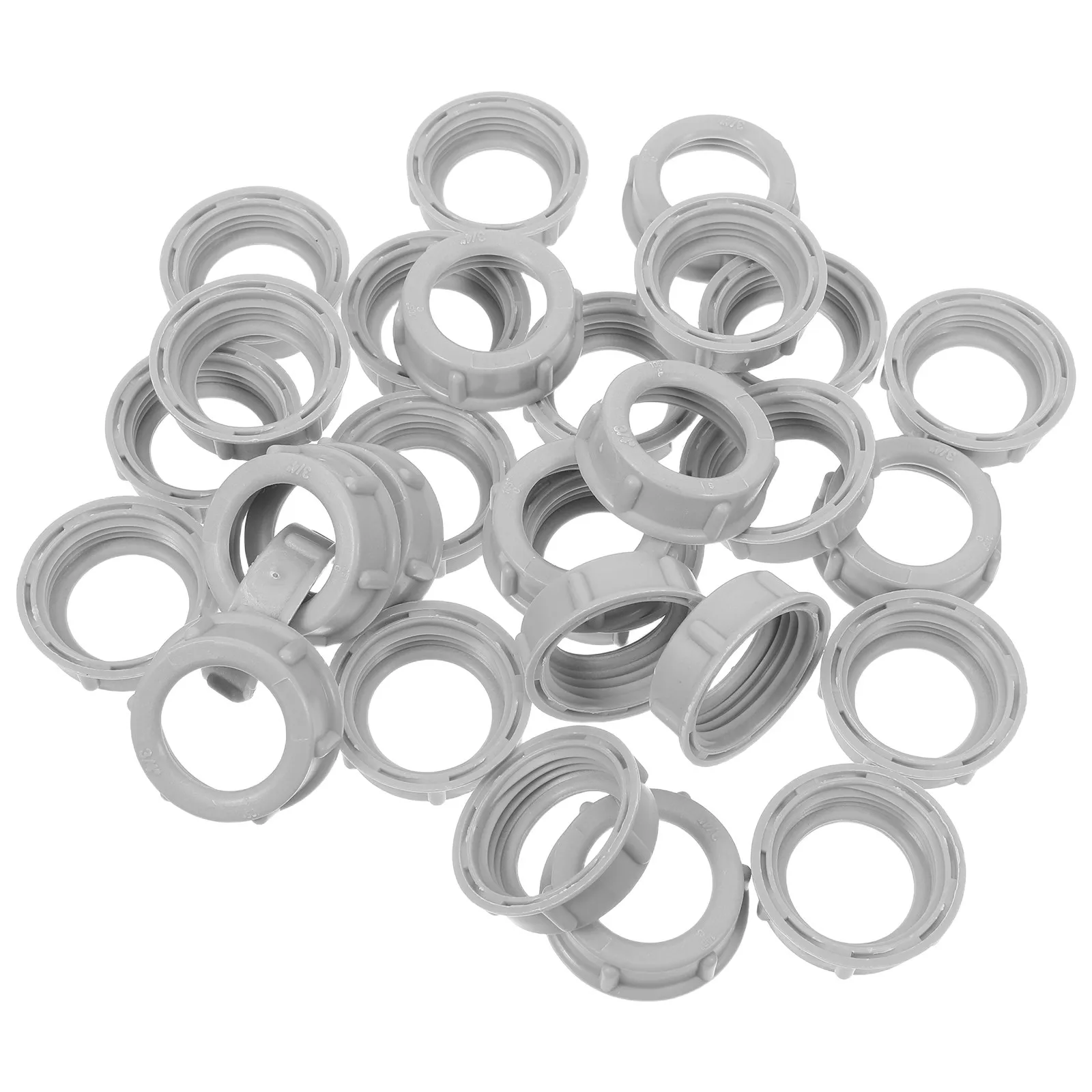 100 Pcs Insulating Conduit Bushing Grey Plastic Bushings Adapter 3/4
