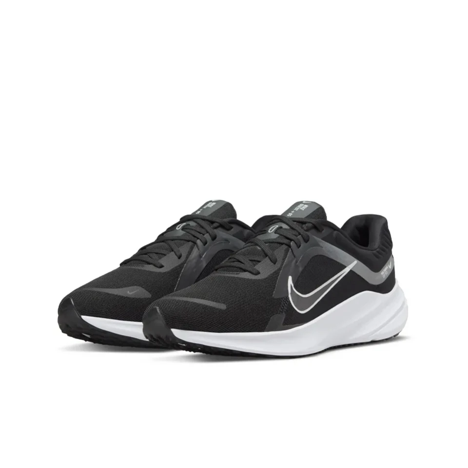 Oryginalne męskie buty treningowe Nike Quest 5 antypoślizgowe niskie buty sportowe oddychające czarne trampki DD0204-001