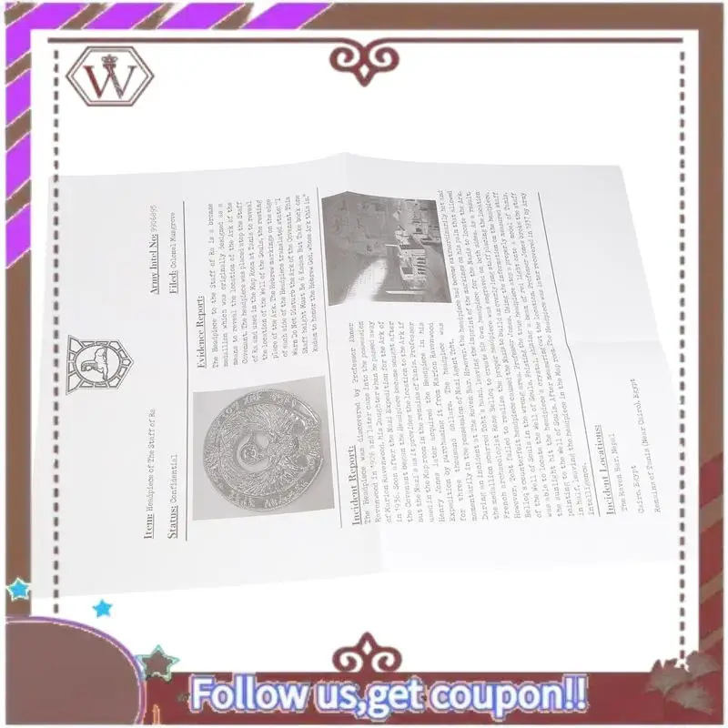 ABBG-그레일 다이어리 인디애나 저널, 인디애나 그레일 다이어리 저널, 인디애나 성배돌 다이어리 소품, 빈티지 가죽 저널 약 17X