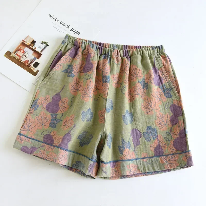 Wear Print For Floral Pants Shorts Sleep Cotton Pajamas Pj Bottoms Sleepwear Room Women's Summer Home Sleeping image 4