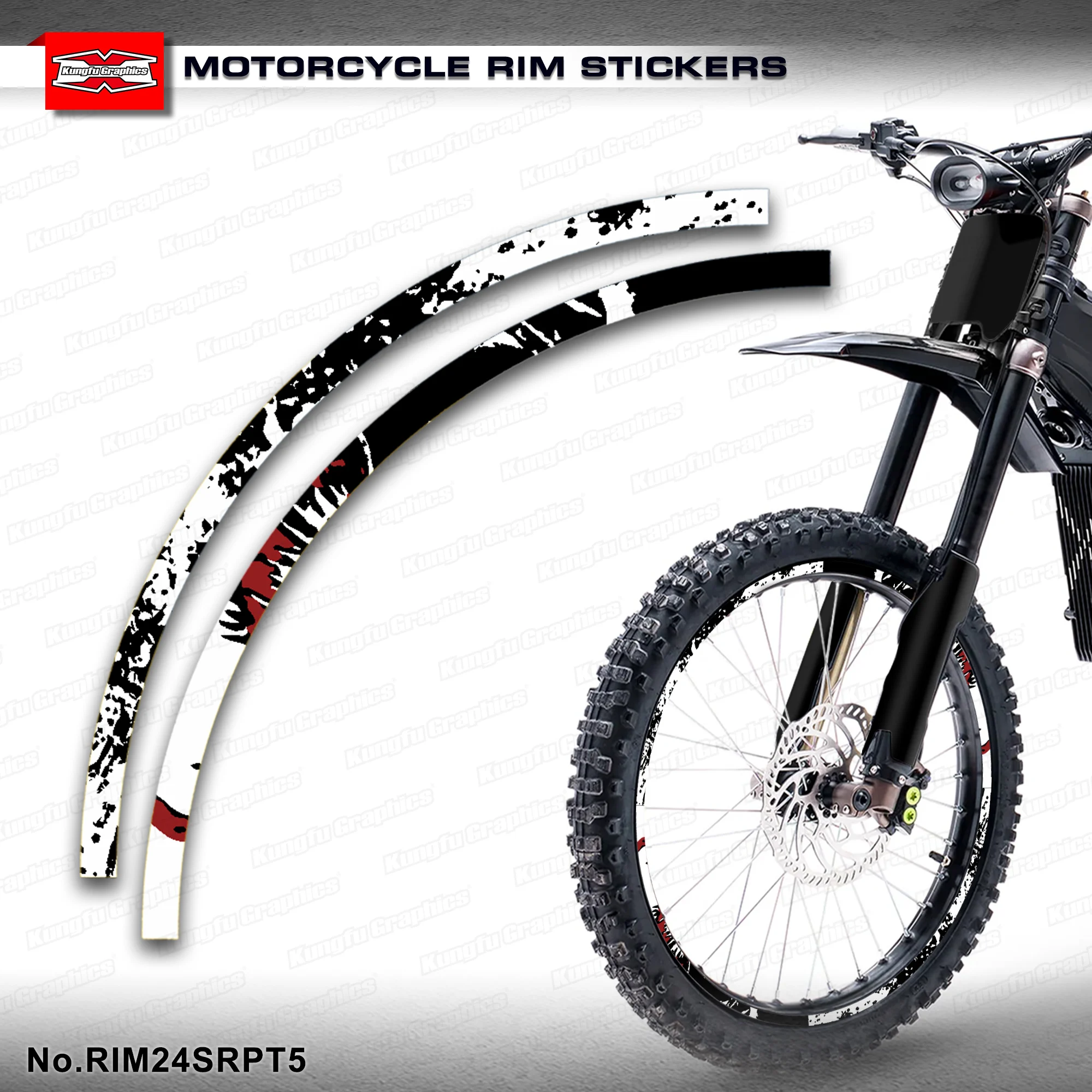 

Наклейка на обод колеса KUNGFU GRAPHICS для Ultra Bee, F19"-R19" и F19"-R18", лента, RIM24SRPT5