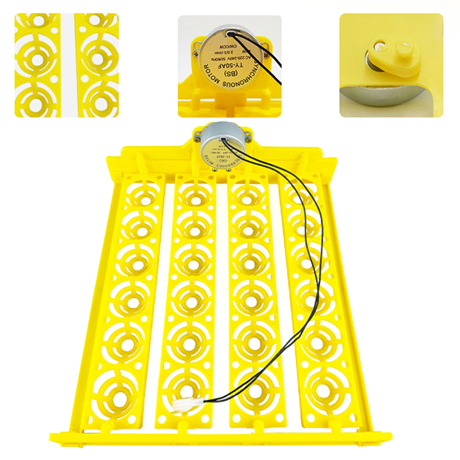 Egg Incubator Tray 24 Eggs Poultry Hatching Machine Automatic Egg Turner Tray for Birds Accessories Duck Turkey Eggs Home Goose