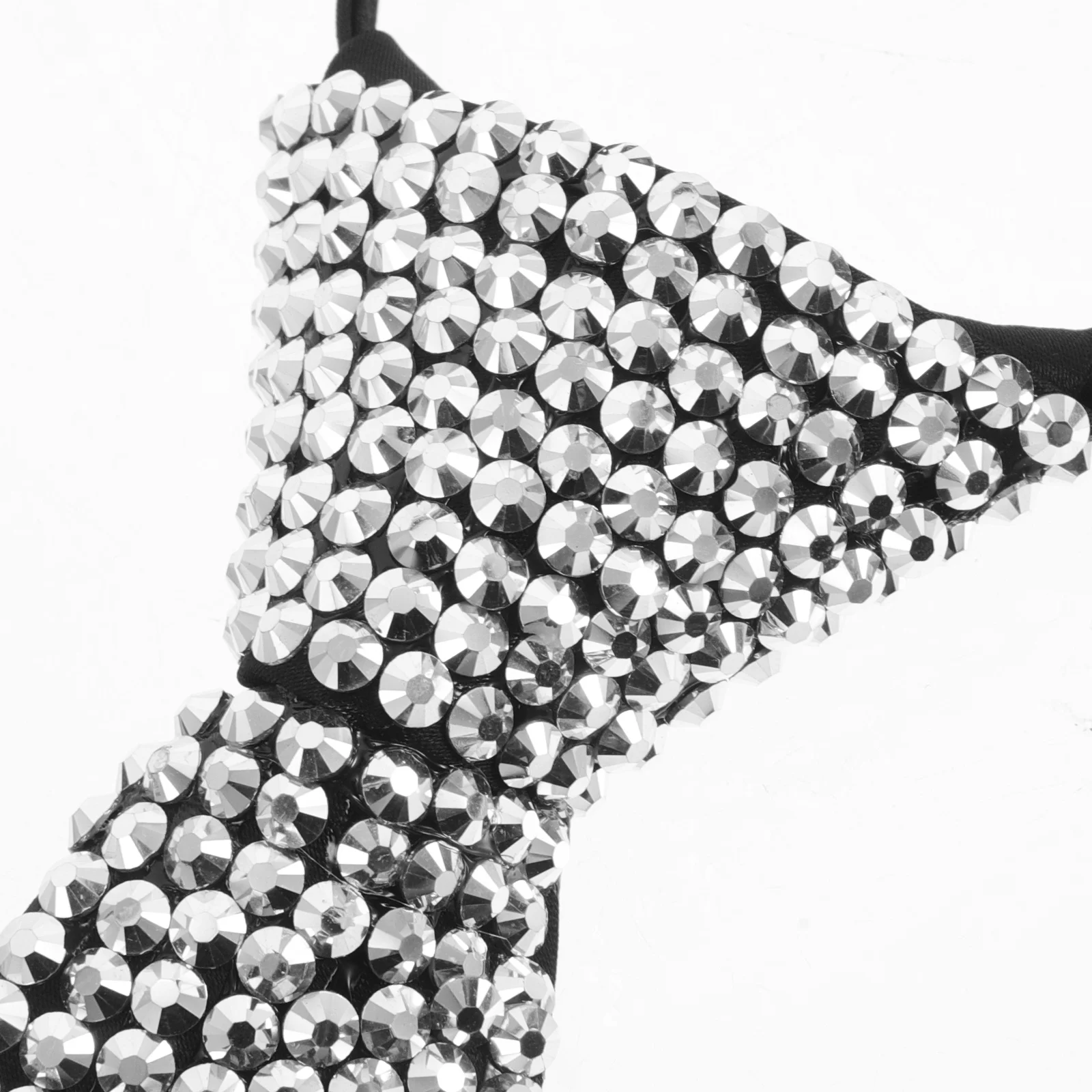 Gravata de strass geométrica textura de metal retro espumante gravata vintage cosplay formal casual acessórios de roupa