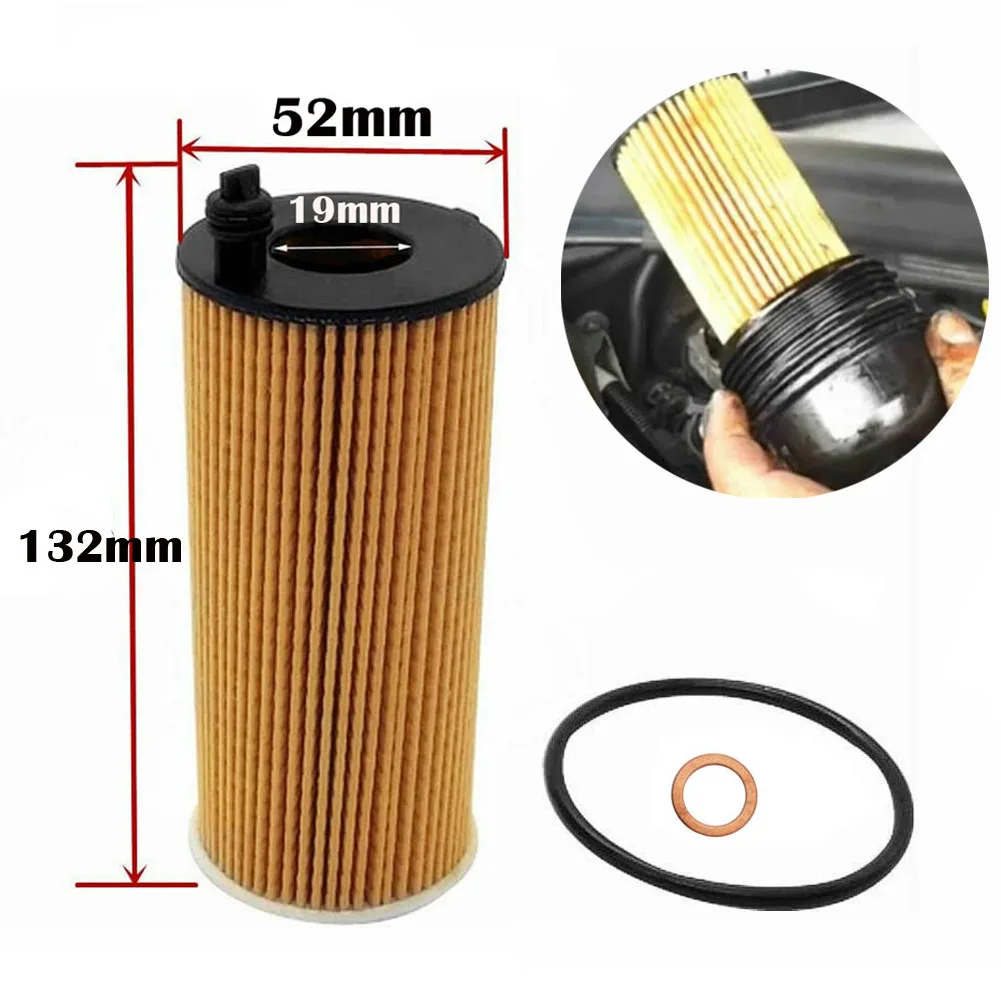 

11428507683 Oil Filter Kit For BMW 1/2/3/4/5/6/X1/X3/X4/X6 F10 F20 F30 Diesel 328d 14-18 2.0L 1995CC L4 535d 2014-2016 3.0L