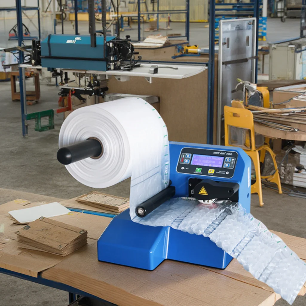 

Industrial Air Cushion Machine Air Pillow Machine Bubble Warp Machine for Apparel Textiles Plastic Packaging