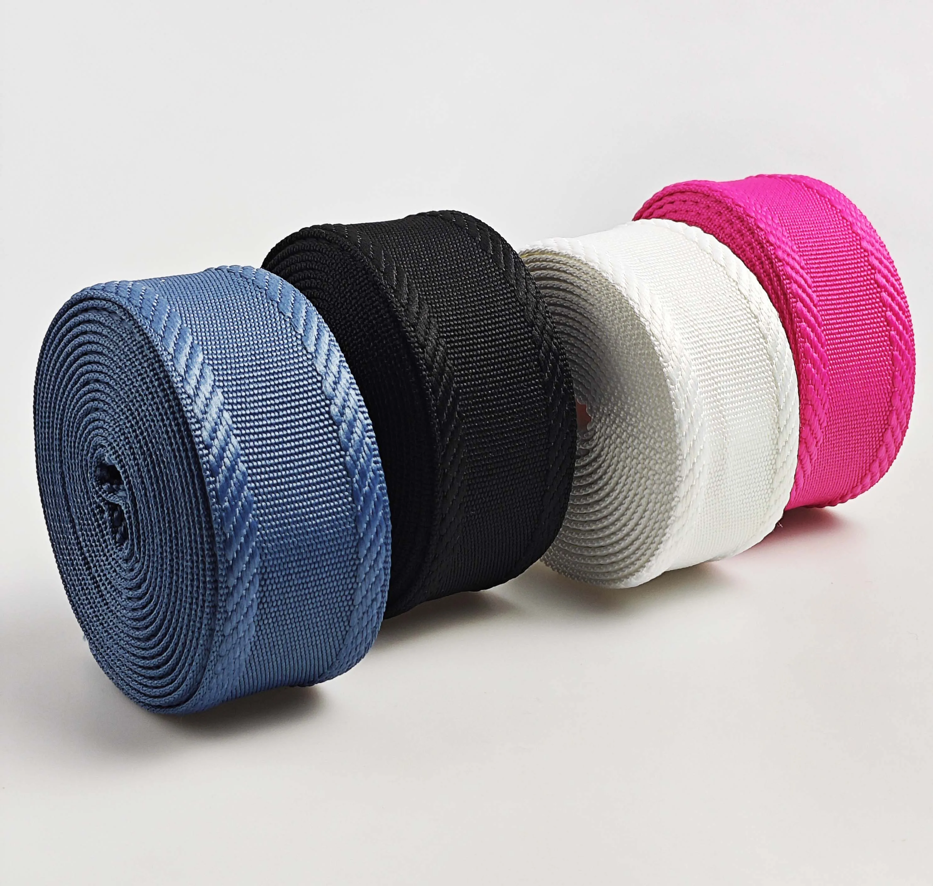 3 Yard 1.5 inch/3..80cm Solid Color Plain Jacquarded Nylon Webbing Strap For Purse Bag DIY Crafting