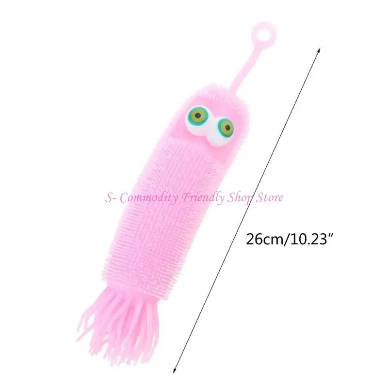 85ae ส่องแสงปลาหมึกยักษ์บีบของเล่นขนาดใหญ่สำหรับการบรรเทาความเครียดจากสัตว์หนอนผีเสื้อ