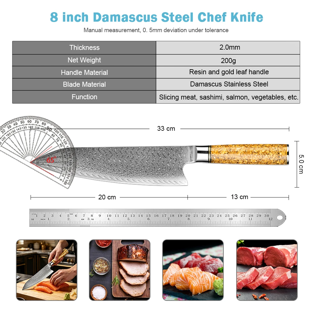 Faca de Chef Japonesa XITUO de - Meal Prep Japanese avaliação e preço