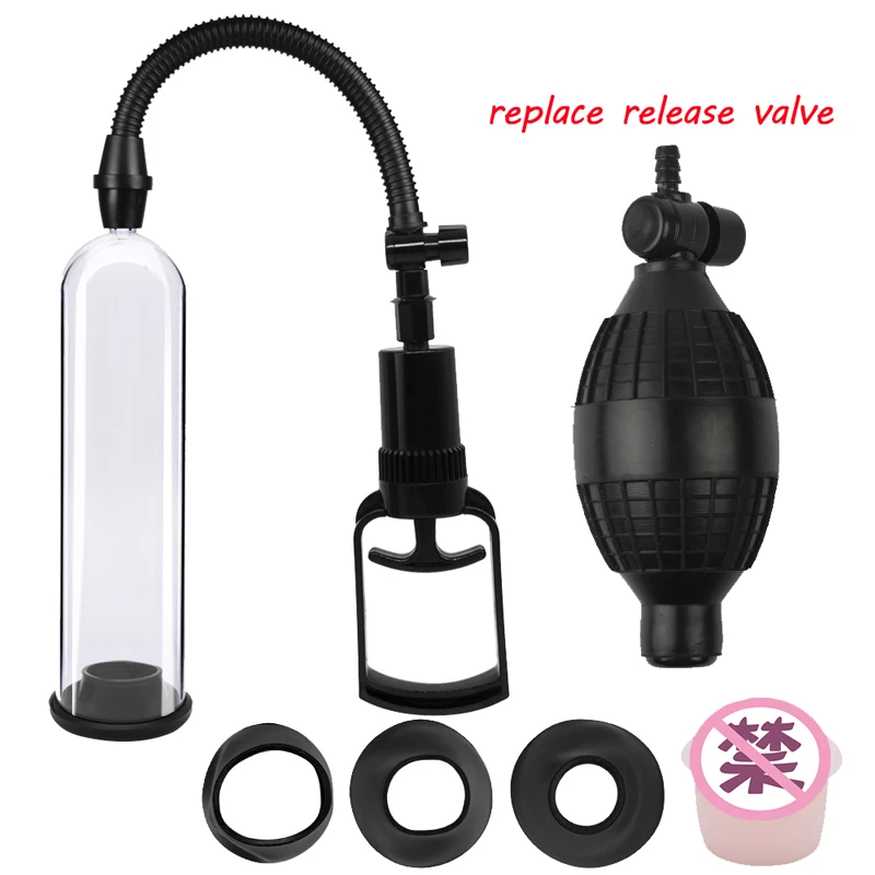 Assembly Penis Pump for Man Enlarger Vacuum Pump Male Masturbation Penile Extender Trainer Male Penis Pump Manual Penis Sex Toys