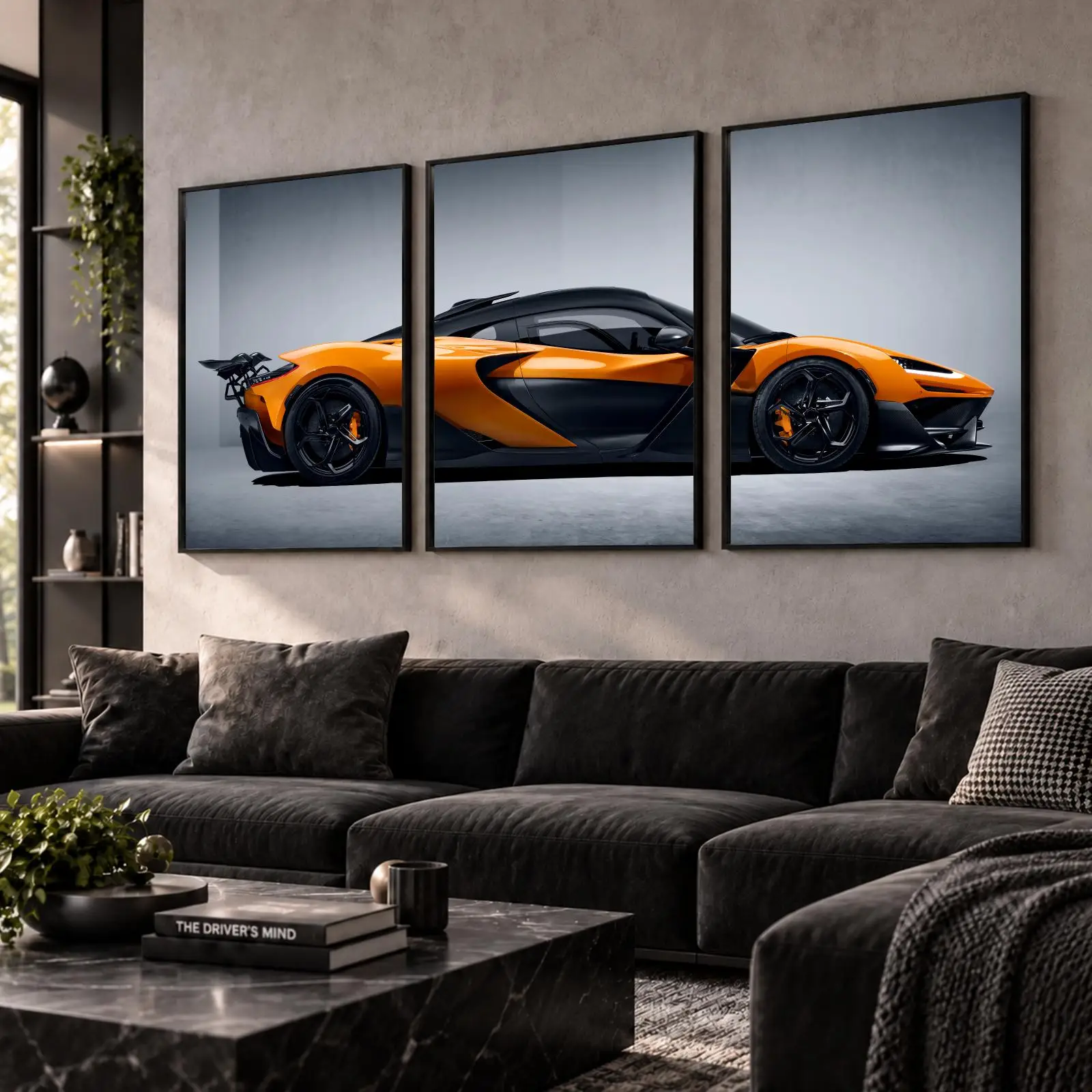 W1 Luxury Hypercar Painting Calligraphy Wall Art Canvas Poster Collection Prints for Bedroom Living Room Home Decoration Gift