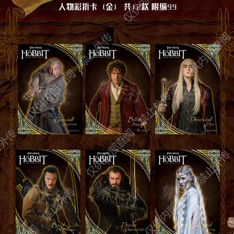 New The Lord of The Rings The Hobbit Series Collection Cards Original Genuine Peripheral Game Card Children Birthday Gifts Toys