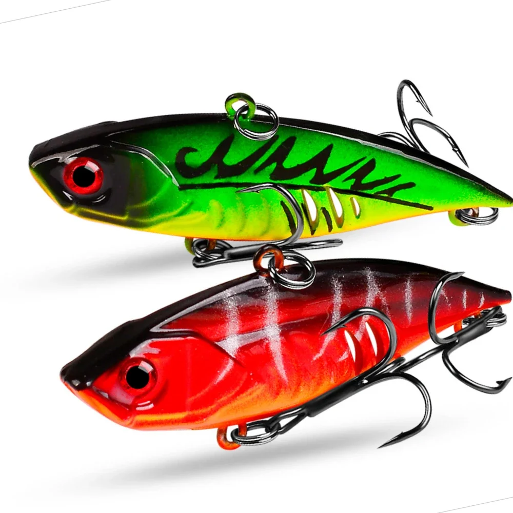 Vibration 65mm 11g Long Casting Sinking Fishing Lure VIB Winter Fishing Lipless Hard Bait For Pike Bass