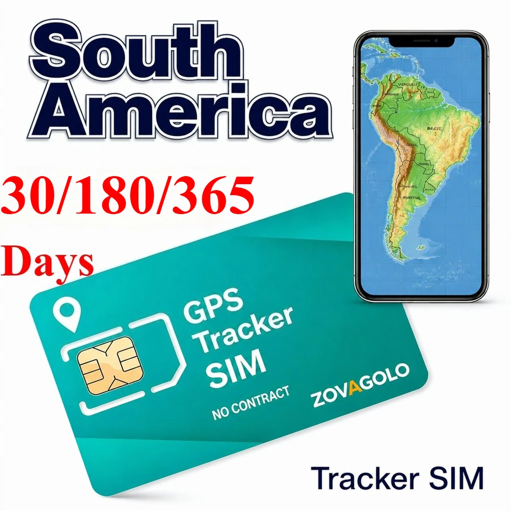 South America GPS Locator SIM Only Data No Contract 30Days30MB 180Days180MB 365Days360MB for Elderly Children Position Tracker