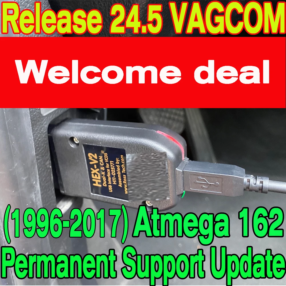 

2024 Newest V24.5 VAG Scanner VAG Tool VAG KKL VCDS Cable OBD2 Diagnostic Cable Multi-Language OBD2 Scanner HEX V2 VAGCOM